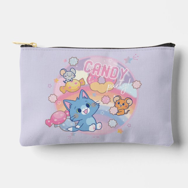 Pochette À Accessoires Anime Tom et Jerry Candy Party (Recto)