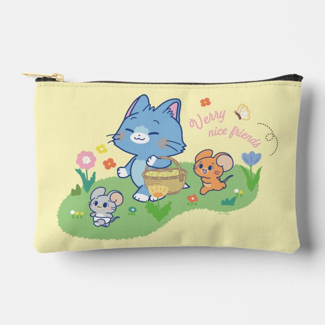 Pochette À Accessoires Anime Tom, Jerry et Tuffy Picnic (Recto)