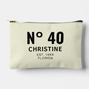 Pochette À Accessoires Anniversaire personnalisé 20 ans 30 ans 40 ans 50