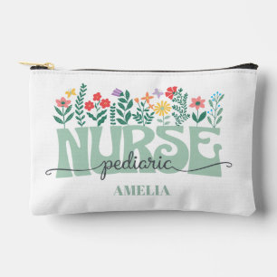 Pochette À Accessoires Appréciation des infirmières pédiatriques florales