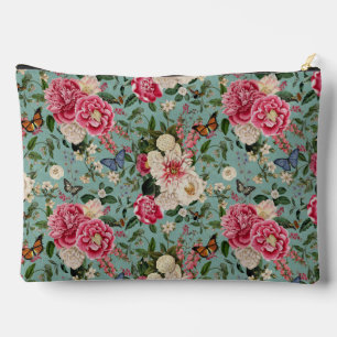 Pochette À Accessoires Aqua Floral