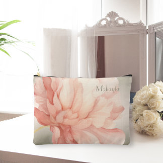 Pochette À Accessoires Aquarelle assez élégante Peach Peony
