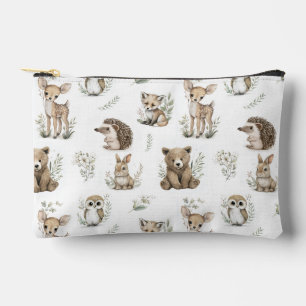 Pochette À Accessoires Aquarelle d'animaux mignons de la forêt