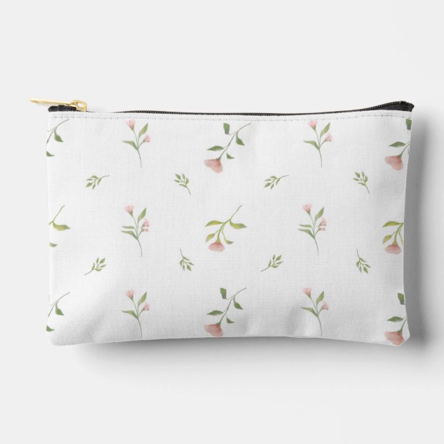 Pochette À Accessoires aquarelle florale rustique  (Recto)
