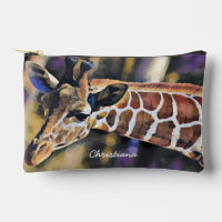 Aquarelle Giraffe personnalisée