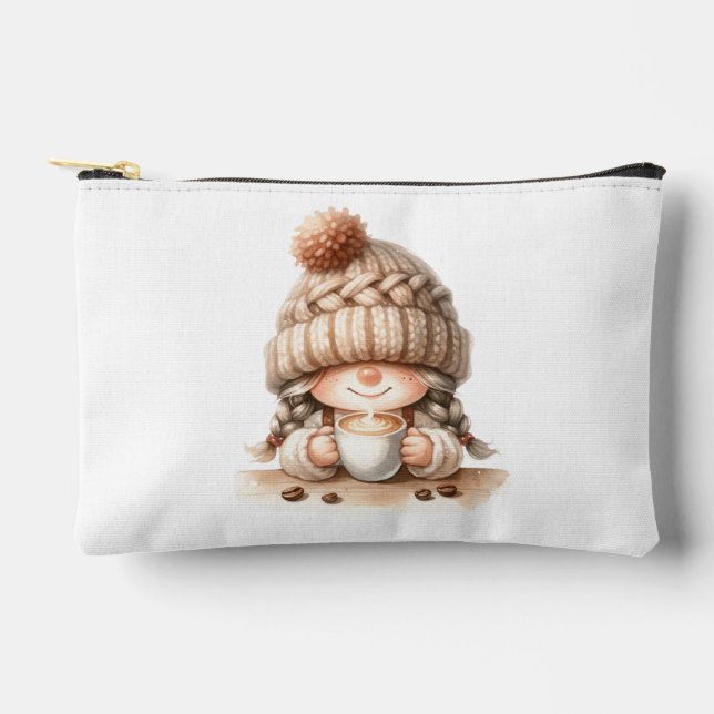 Pochette À Accessoires Aquarelle Gnome (Recto)