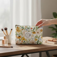 Aquarelle rustique Fleurs sauvages Ajouter Logo En