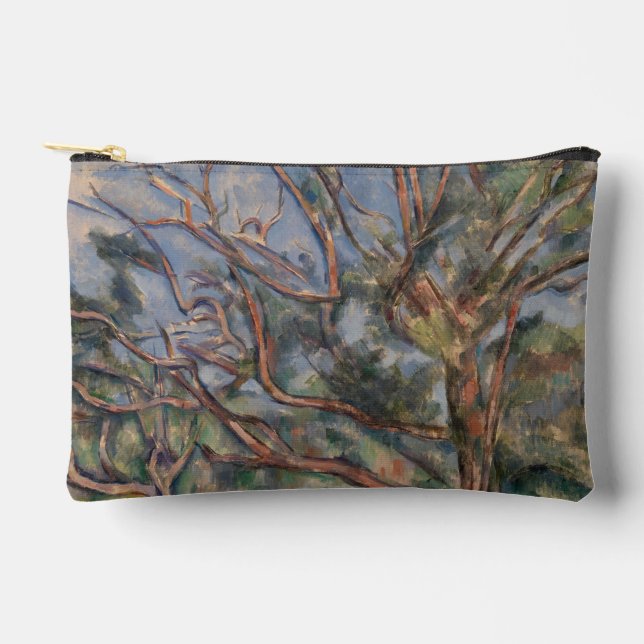 Pochette À Accessoires Arbres et Route, Paysage Post-Impressionniste (Recto)