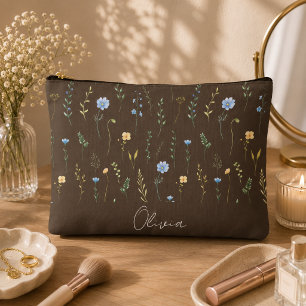 Pochette À Accessoires Arc-en-ciel floral bohème