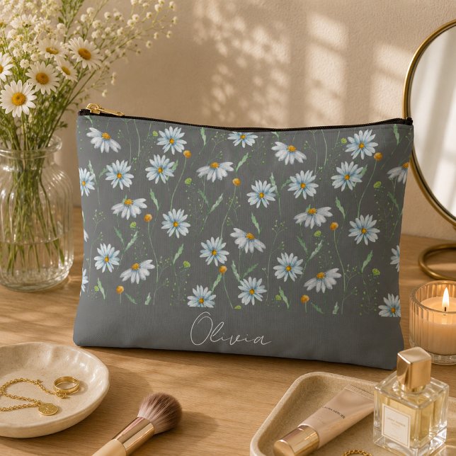 Pochette À Accessoires Arc-en-ciel floral bohème (Créateur téléchargé)