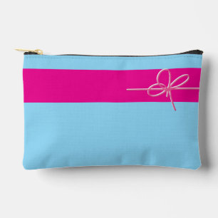 Pochette À Accessoires Arc sur petit rose