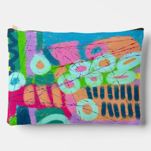 Pochette À Accessoires Art abstrait coloré
