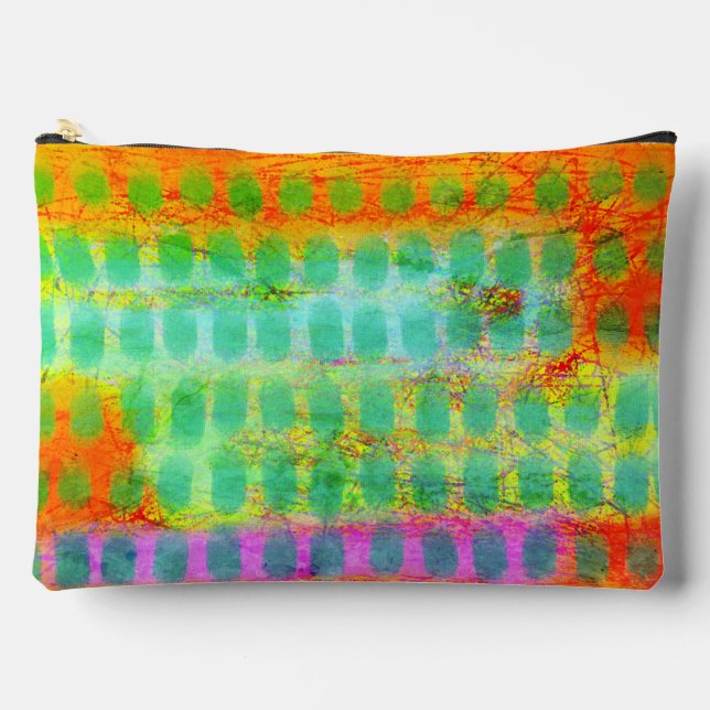 Pochette À Accessoires Art abstrait funky (Recto)