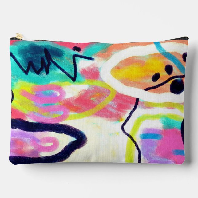 Pochette À Accessoires Art abstrait original (Recto)
