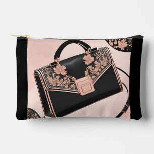 Pochette À Accessoires Art AI noir et beige