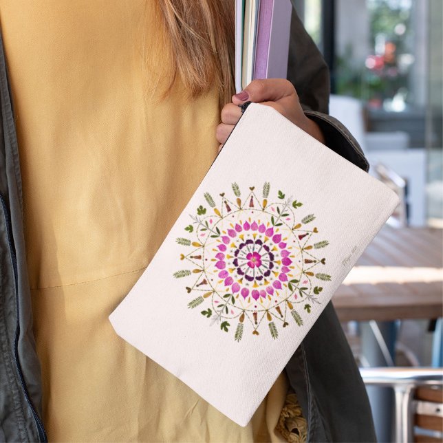 Pochette À Accessoires Art de fleurs pressées par S. Frigui d'après l'ori (Créateur téléchargé)