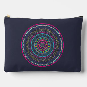 Pochette À Accessoires Art de mandala coloré vibrant