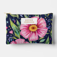 Art floral aquarelle rose personnalisé