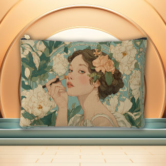Pochette À Accessoires Art Nouveau Fleur Enchantée