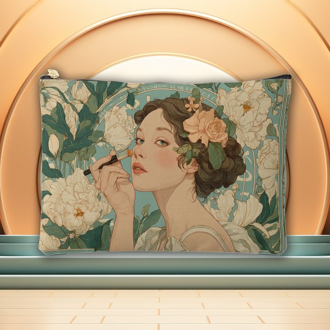 Pochette À Accessoires Art Nouveau Fleur Enchantée (Créateur téléchargé)