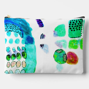 Pochette À Accessoires Art numérique Abstrait funky