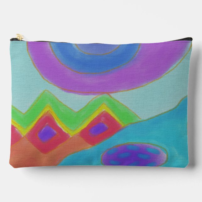 Pochette À Accessoires Art numérique Abstrait original (Recto)