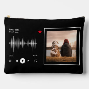 Pochette À Accessoires Artiste et chanteur de musique Noir personnalisé