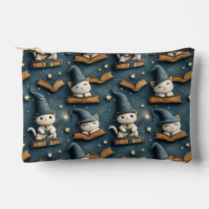 Pochette À Accessoires Assistant adorable Motif de chat avec livres et ét