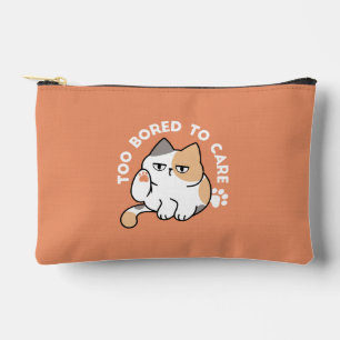 Pochette À Accessoires Attitude de chat paresseux – Trop blasé pour s'en 