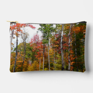 Pochette À Accessoires Automne dans la forêt Colorée Photographie d'autom