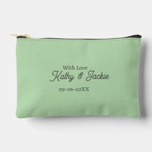 Pochette À Accessoires Avec amour ajouter nom du couple mariage simple mi
