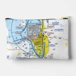 Pochette À Accessoires Aviation Chart Accessory Pouch