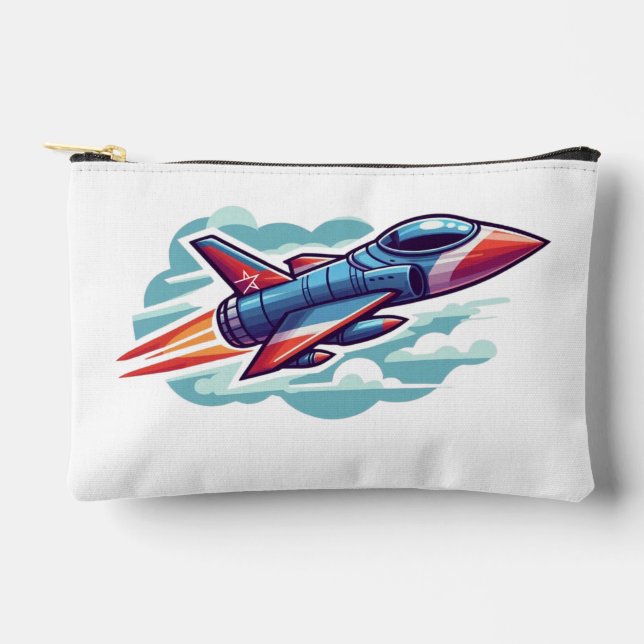 Pochette À Accessoires avion/avion de chasse (Recto)