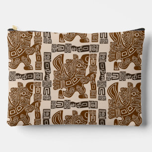 Pochette À Accessoires Aztec Eagle Guerrier Tribal Art antique