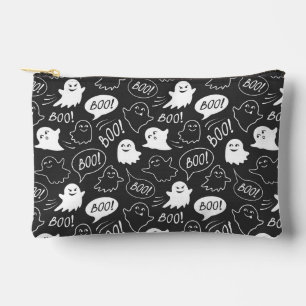 Pochette À Accessoires B&W Cute Doodle Halloween Motif