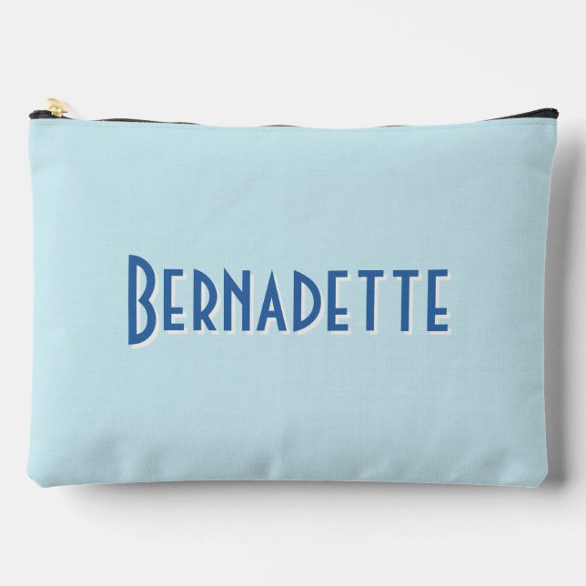 Pochette À Accessoires Bachelorette à bande chic (Recto)