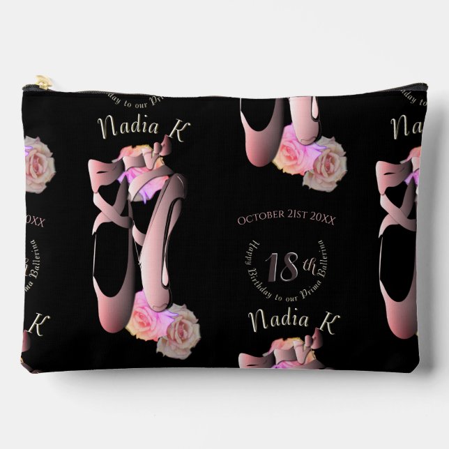 Pochette À Accessoires Ballerina Toe Chaussures Custom Event (Recto)