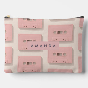 Pochette À Accessoires Bande de cassette Retro Pastel personnalisée Vinta