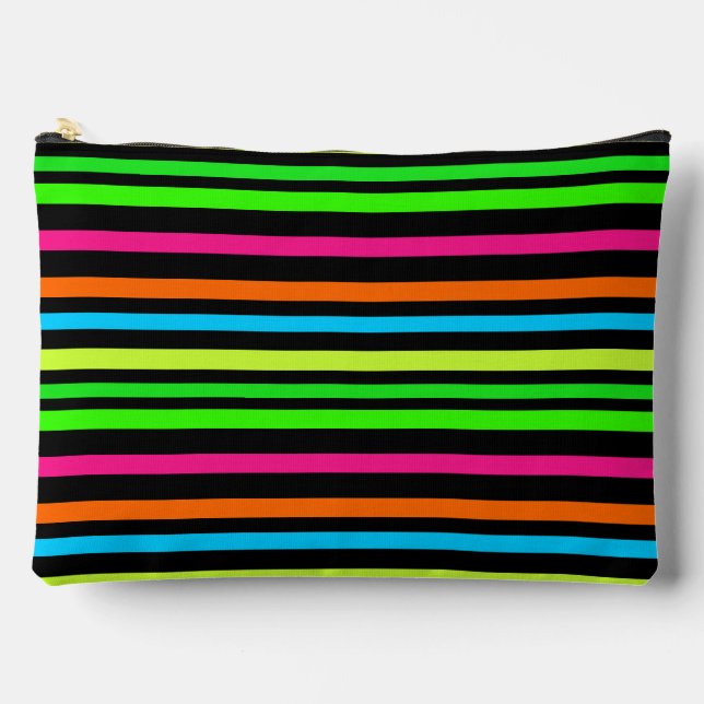 Pochette À Accessoires Bandes néon (Recto)
