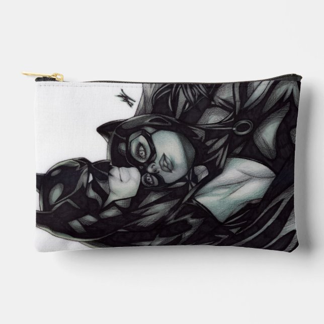 Pochette À Accessoires Batman & Catwoman ~ Bruce Wayne & Selina Kyle (Recto)