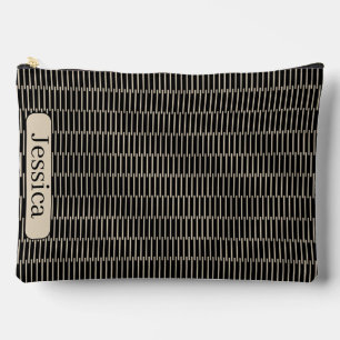 Pochette À Accessoires Bâtons en Tan