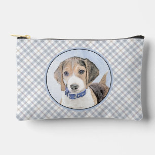 Pochette À Accessoires Beagle Anglais Peinture Tri Tricolor Cute Dog Art