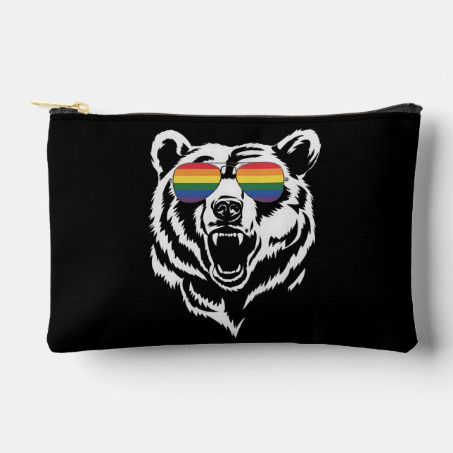 Pochette À Accessoires Bear Gay LGBTQ Rainbow Lunettes de soleil Pride Dr (Recto)