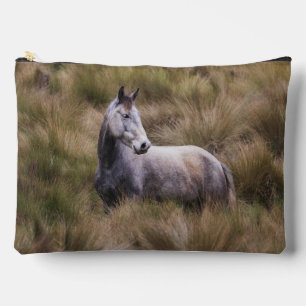 Pochette À Accessoires Beau cheval de couleur grise