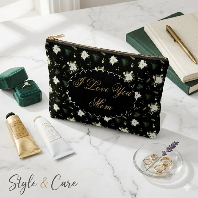 Pochette À Accessoires Beautiful Floral Mothers Day Zipper (Beautiful Floral Mothers Day Zipper Accessory Pouch)