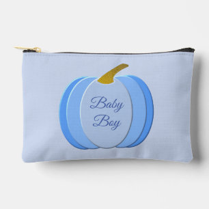 Pochette À Accessoires Bébé Bleu mignon Citrouille Personnalisé