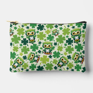 Pochette À Accessoires Bébé Hibou Mignon St Patrick Dessin Animé