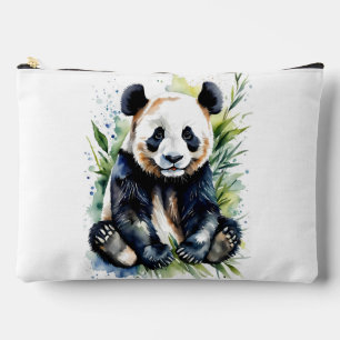 Pochette À Accessoires Belle aquarelle Panda Bear