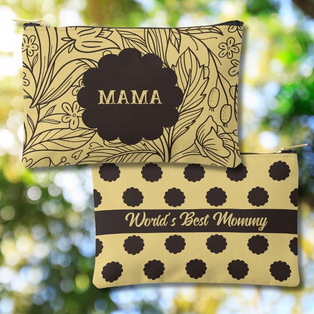 Pochette À Accessoires Beurre Fleur Jaune Impression Cosmétique personnal (Créateur téléchargé)