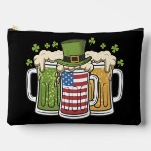 Pochette À Accessoires Bière Irlandaise Irlande États-Unis Drapeau Améric